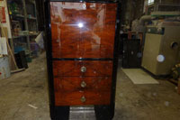 Beautiful and functional walnut burl secretary
