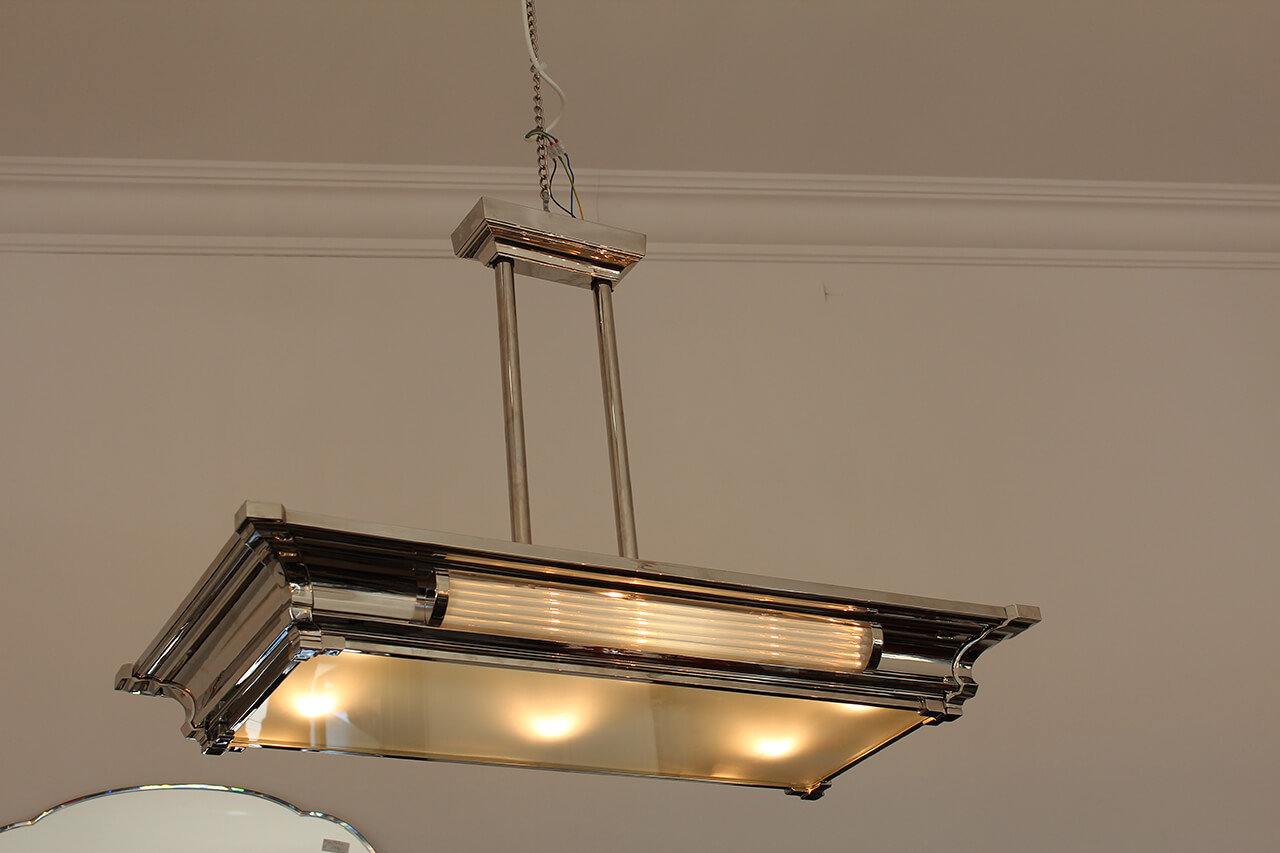 French Art Deco Chandelier By Petitot Art Deco Annette