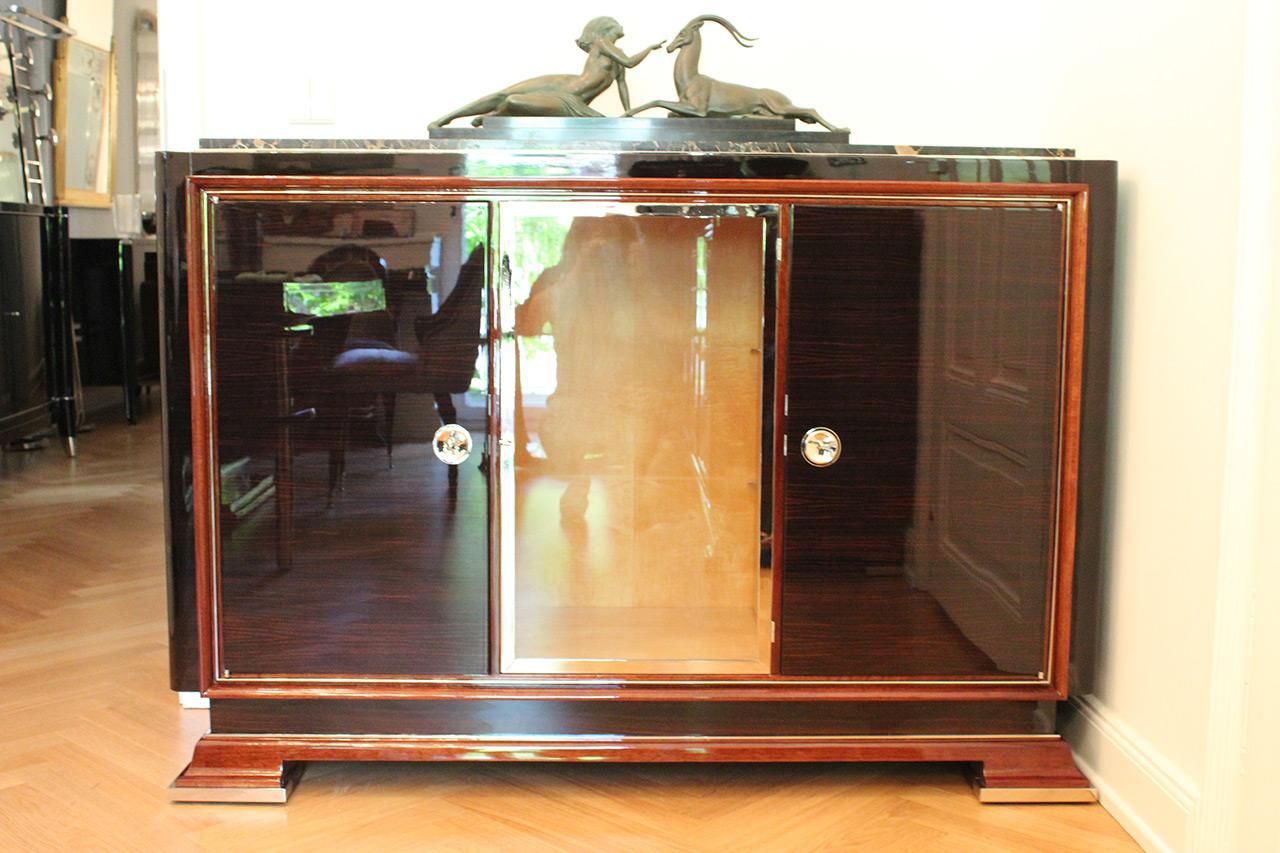 Feines Art Déco Sideboard von Jules Leleu