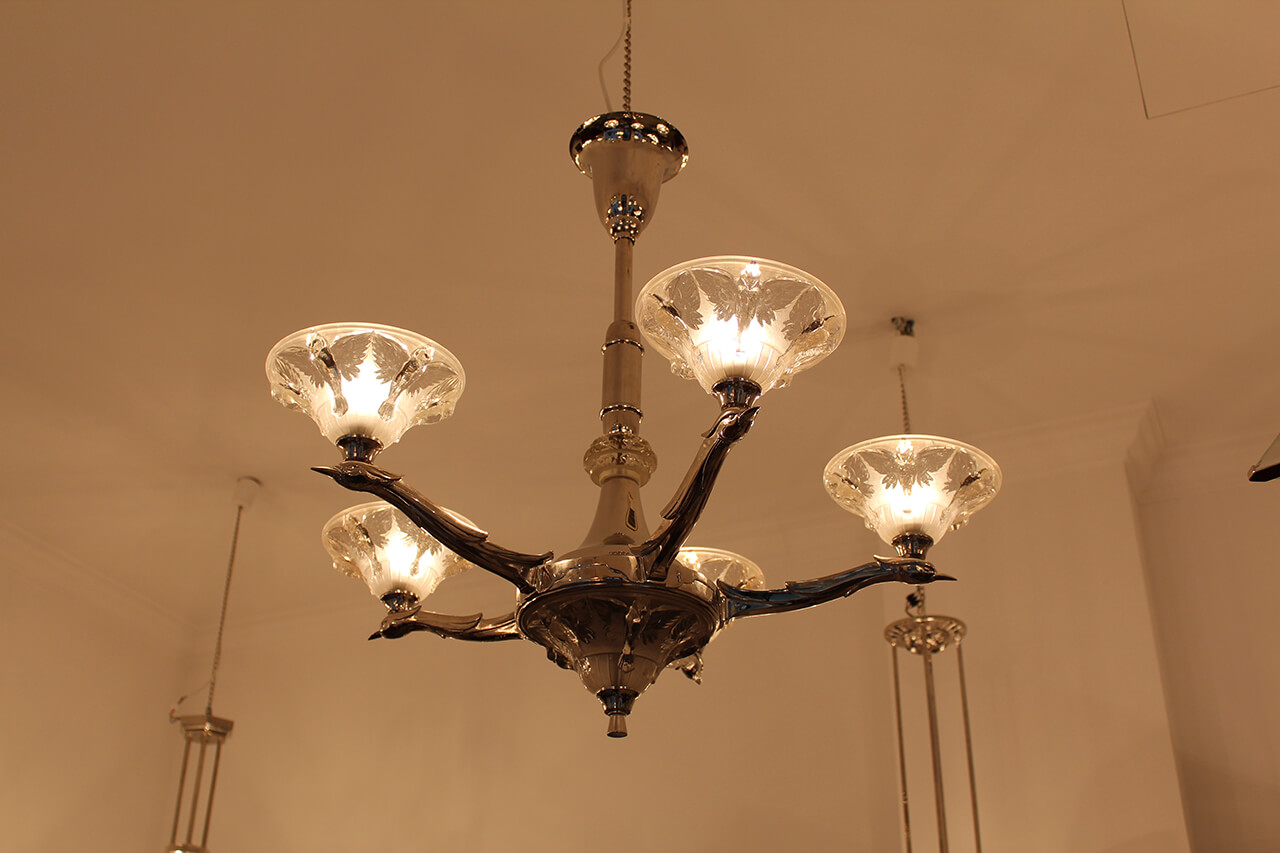 Extravagante Deckenlampe | Art Déco Annette Stern | Art Déco ... Extravagante Deckenlampe | Art Déco Annette Stern | Art Déco ...