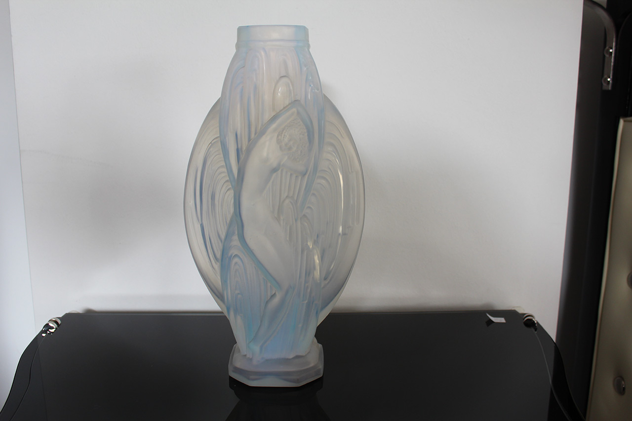 Große Vase „Baigneuse“ von Etling